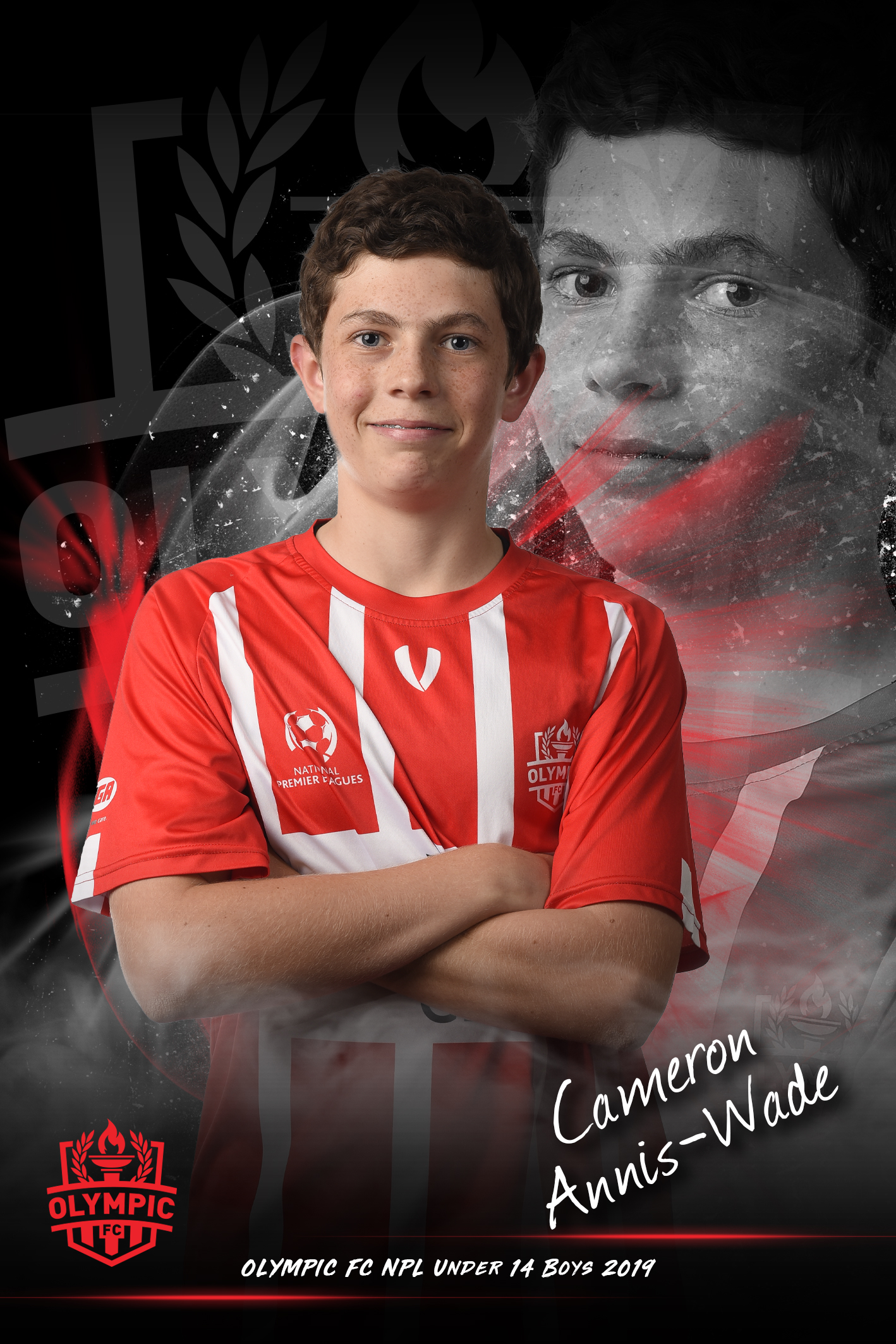Cameron Annis-Wade Olympic FC Individual Portrait 2019